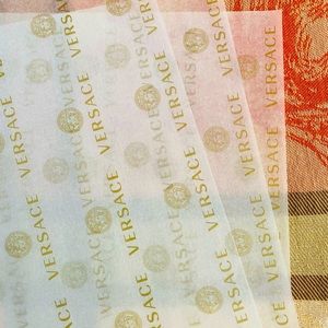 40 Pieces Versace tissue paper.  Open box authentic